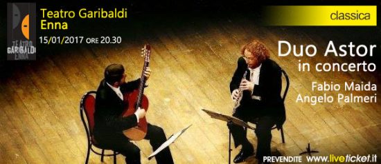 Duo Astor in concerto al Teatro Garibaldi di Enna