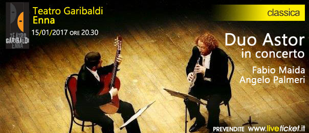 Duo Astor in concerto al Teatro Garibaldi di Enna