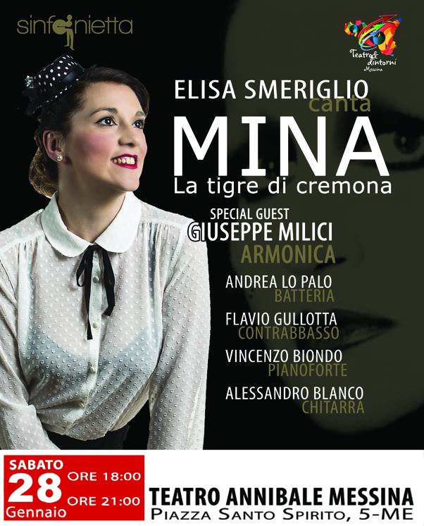 Elisa Smeriglio canta "Mina la tigre di Cremona" al Teatro Annibale di Francia a Messina