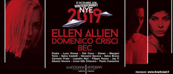 Ellen Allien at With Love NYE + Domenico Crisci - Bec al ECS Dogana Club a Catania