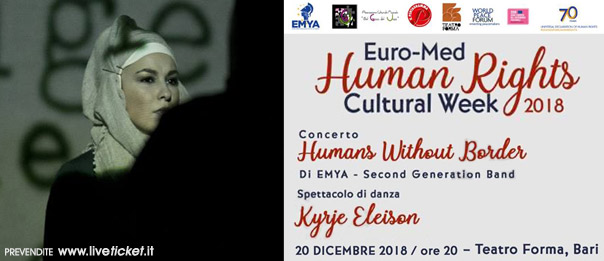 “Humans without borders” Emya – Second generation band al Teatro Forma di Bari