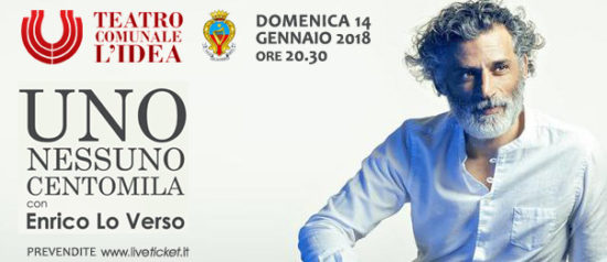 Enrico Lo Verso "Uno, Nessuno, Centomila" al Teatro L'Idea di Sambuca di Sicilia