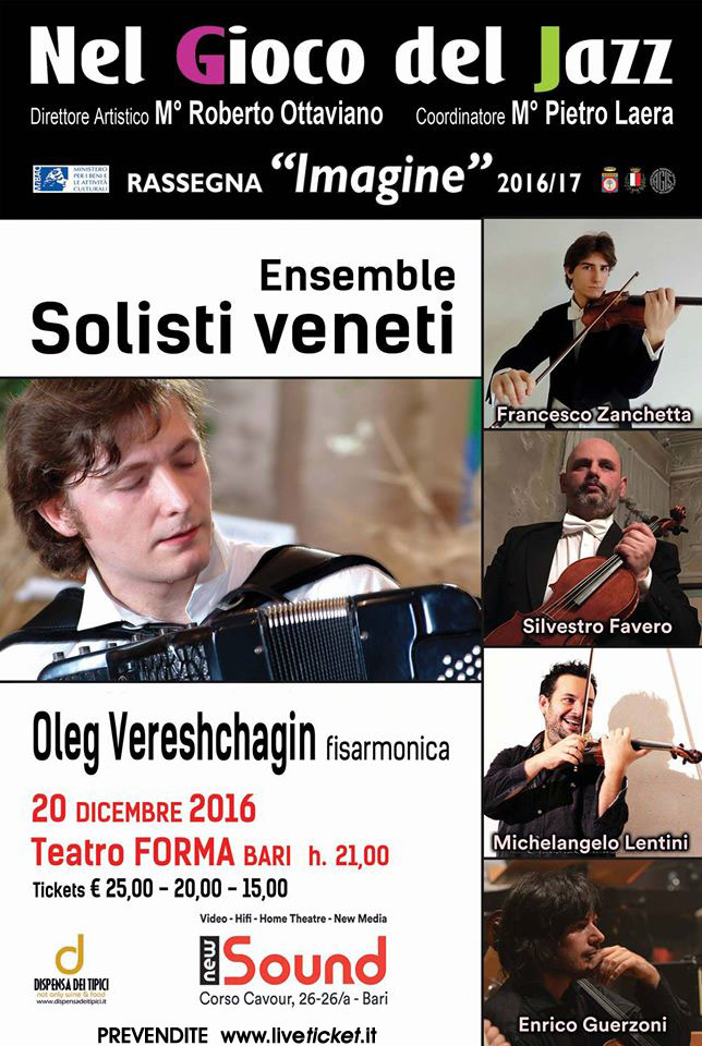 Ensemble dei Solisti Veneti e Oleg Vereshchagin al Teatro Forma di Bari