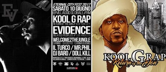 Eternal City Fest porta Kool G Rap al Parco Delle Energie Ex Snia di Roma