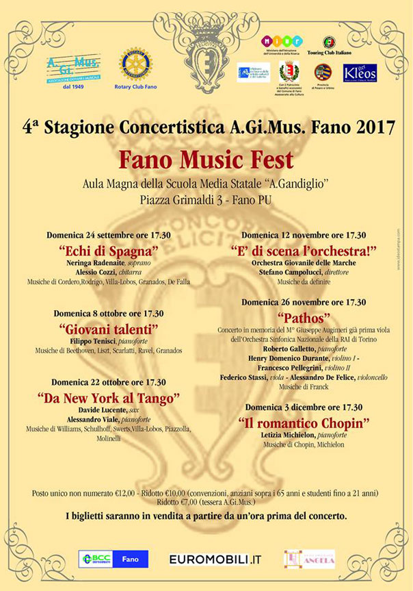 Fano music fest alla Scuola Media Statale "Gandiglio" a Fano