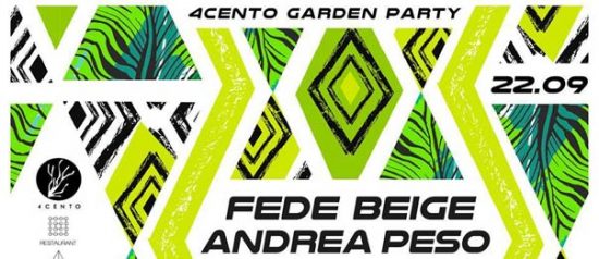 Friday Nite Party - Fede Beige vs Andrea Peso al Ristorante 4cento di Milano