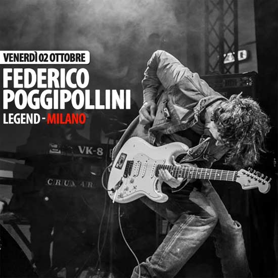 Federico Poggipollini #nerotour 2015 al Legend di Milano