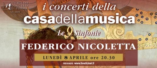 Federico Nicoletta alla Casa della Musica a Parma