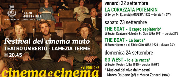 Festival del Cinema muto - Lamezia Summertime 2017 a Lamezia Terme