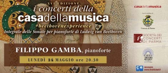 Filippo Gamba alla Casa della Musica a Parma