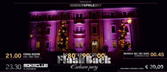 Flashback party - live Moka Club '80/'90/2000 all'Hotel Monte del Re di Dozza