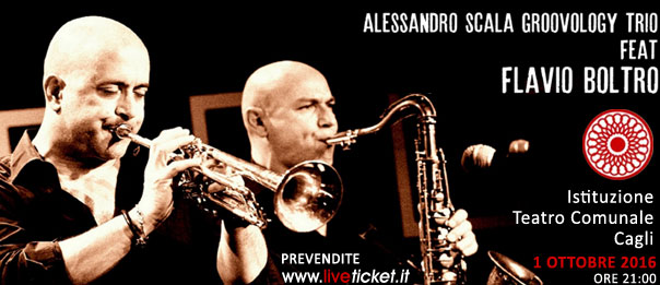 "Alessandro Scala Groovology Trio feat. Flavio Boltro" al Teatro di Cagli