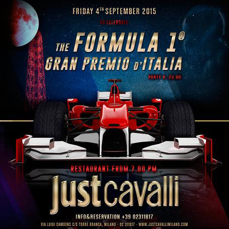 Gran premio di Formula 1 Party al Just Cavalli Club di Milano 