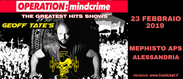 Geoff Tate - Operation: Mindcrime - The Greatest hits show al Mephisto Asp ad Alessandria