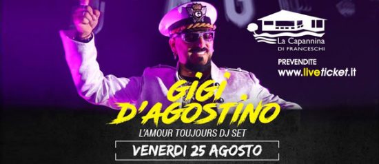 Gigi D'Agostino alla Capannina di Forte dei Marmi