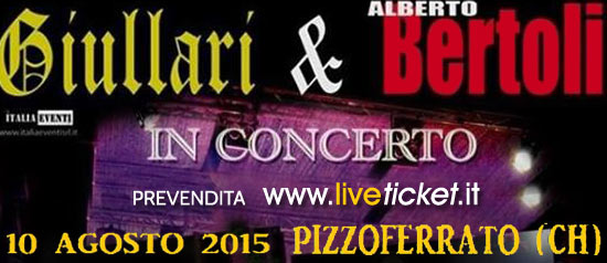 Alberto Bertoli & i Giullari in concerto a Pizzoferrato (CH)