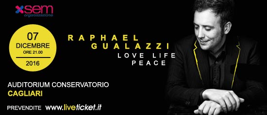 Raphael Gualazzi "Love Life Peace Tour" a Cagliari