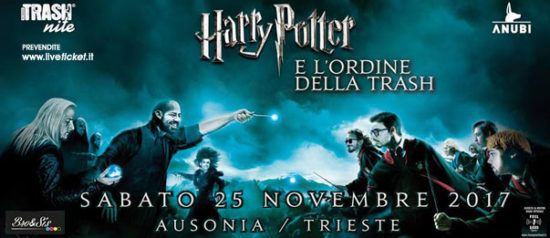 Harry Potter & l'ordine della Trash all'Ausonia Beach Club di Trieste