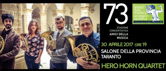 Hero Horn Quartet al Salone della Provincia di Taranto