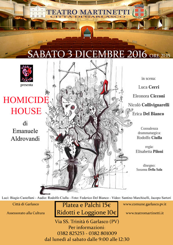 Homicide House al Teatro Martinetti di Garlasco