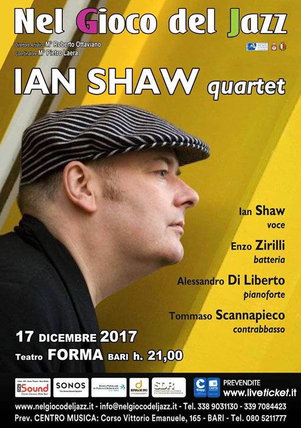 Ian Shaw quartet al Teatro Forma di Bari