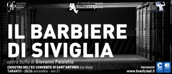"Il barbiere di Siviglia" Giovanni Paisiello Festival al Chiostro di Sant'Antonio a Taranto