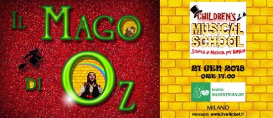 Il Mago di Oz il Musical al Teatro Silvestrianum di Milano