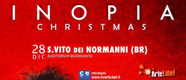 Gio Evan "Christmas Inopia" all'Auditorium Buonsanto a San Vito dei Normanni