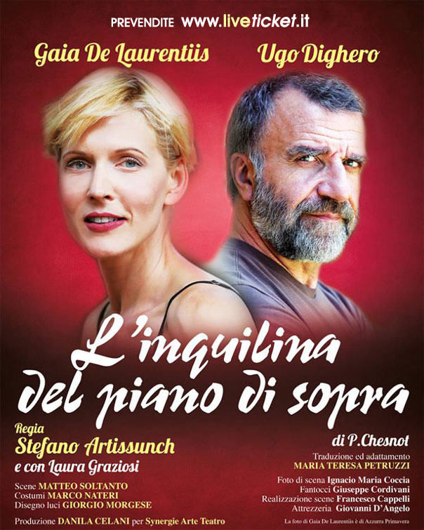 Gaia De Laurentis e Ugo Dighero "L'inquilina del piano di sopra" al Teatro Comunale di Treia