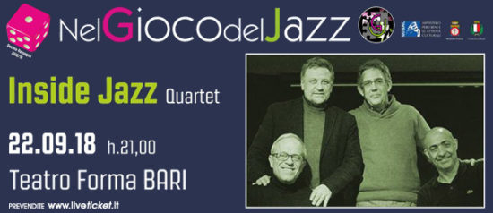 Inside Jazz Quartet al Teatro Forma di Bari