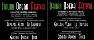 Italian Opera Festival al Chiostro di S.Pietro in Vincoli a Roma