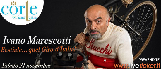Ivano Marescotti "Bestiale… quel Giro d’Italia!" al Teatro CorTe di Coriano