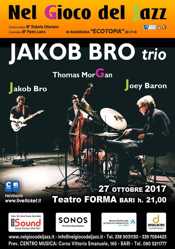 Jakob Bro trio al Teatro Forma di Bari