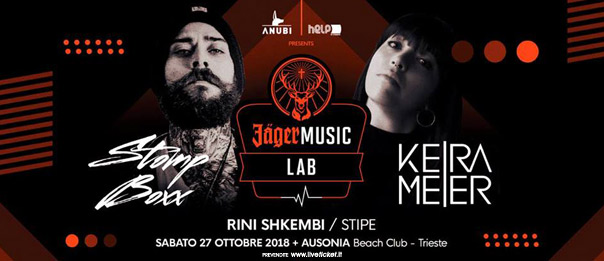 Helpiscoming - JagerMusic lab with Stomp Boxx - Keira Meier all'Ausonia Beach Club di Trieste