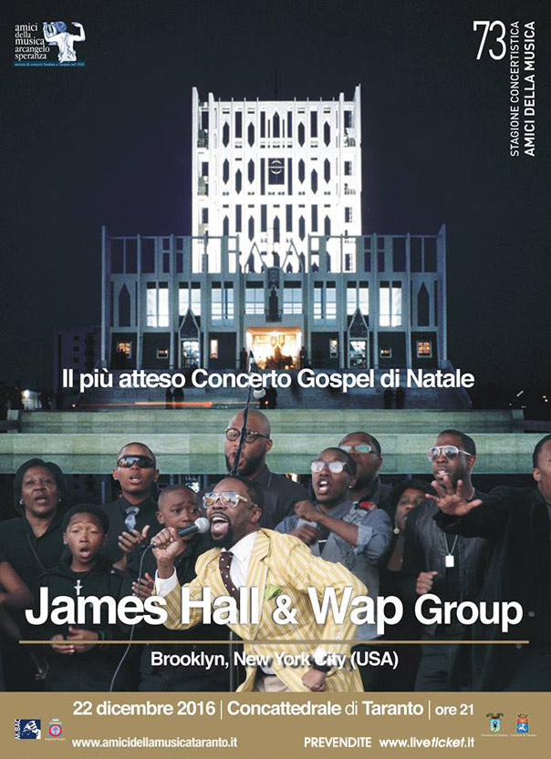 James Hall & Wap Group nella Concattedrale "Gran Madre di Dio" a Taranto