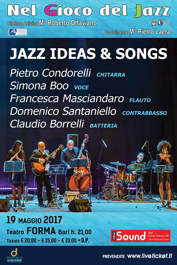 Jazz Ideas & Songs di Pietro Condorelli al Teatro Forma di Bari