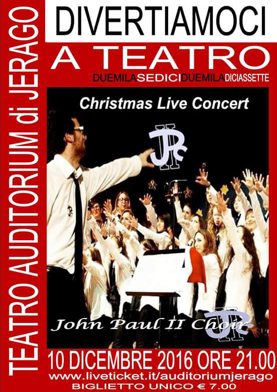 Christmas concert "John Paul II Choir" al Teatro Auditorium di Jerago
