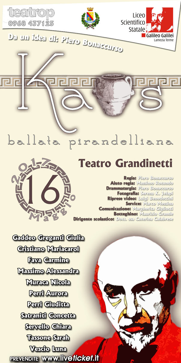 Gran Galà delle scuole "Kaos" al Teatro Grandinetti di Lamezia Terme