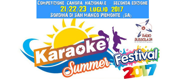 Karaoke Summer Festival a Sordina di San Mango Piemonte