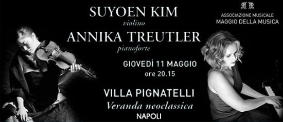Annika Treutler e Suyoen Kim in concerto a Villa Pignatelli a Napoli