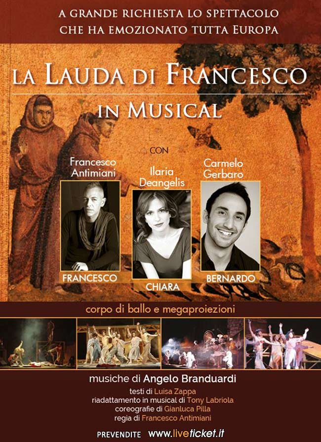"La Lauda di Francesco in Musical" al Teatro di Cagli