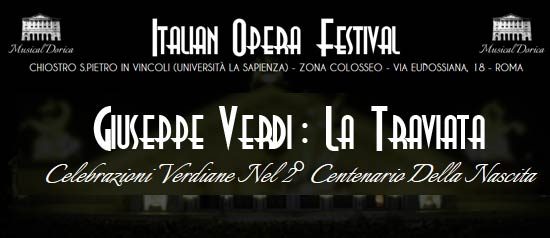 Italian Opera Festival "La Traviata" al Chiostro di S.Pietro in Vincoli a Roma