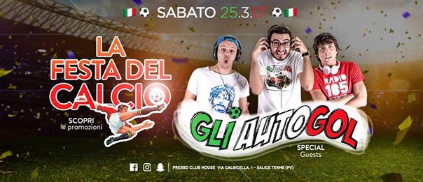 La festa del calcio al Club House a Salice Terme