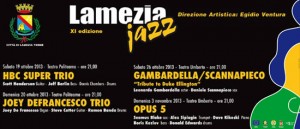Lamezia Jazz Festival al Teatro Politeama e al Teatro Umberto di Lamezia Terme