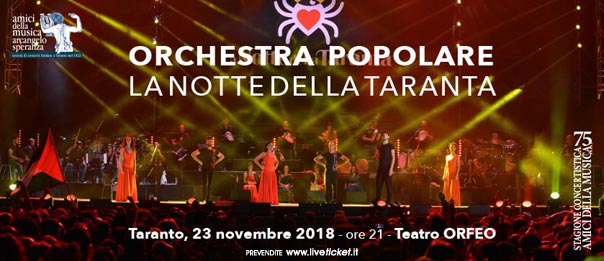 La Notte della Taranta al Teatro Orfeo di Taranto