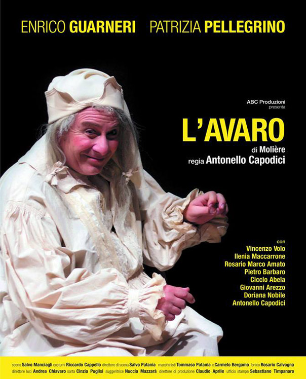 Enrico Guarnieri "L'Avaro" al Teatro Annibale di Francia a Messina