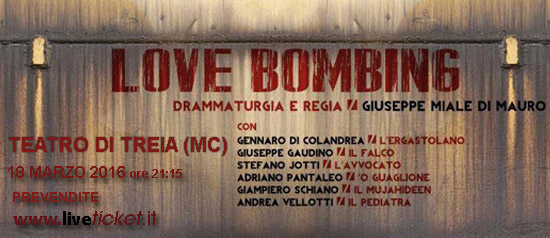 Adriano Pantaleo "Love bombing" al Teatro Comunale di Treia