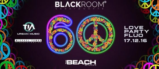 60' Party Fluo - Peace & Love al The Beach a Milano