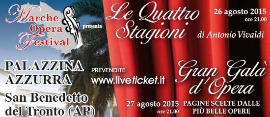 "Le quattro stagioni" di Vivaldi al Marche Opera Festival a San Benedetto del Tronto