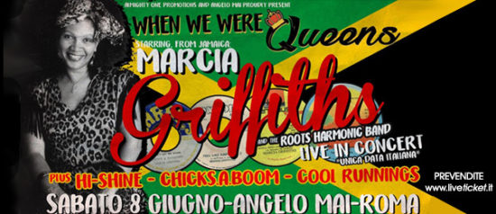 "When we were Queens: Marcia Griffiths" all'Angelo Mai di Roma